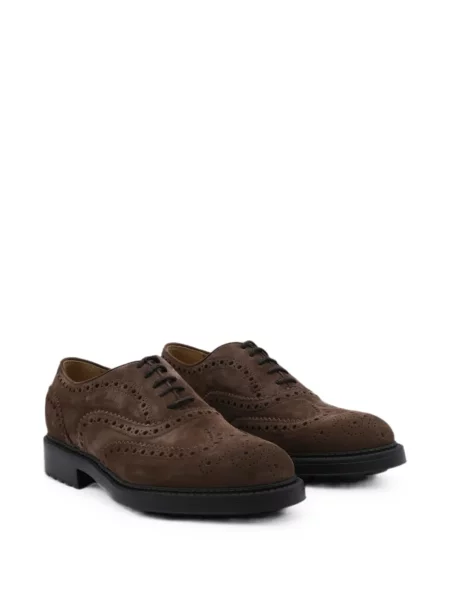 Brogues Doucal's din piele de căprioară maro