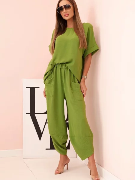 Bluzka Kesi Włoski zielona