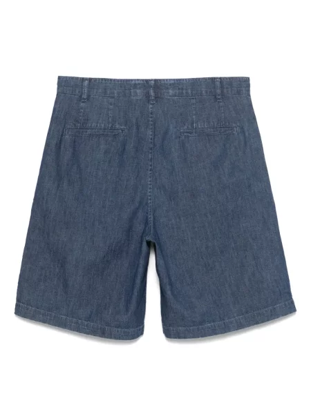 Pantaloni scurți din denim Aspesi albastru