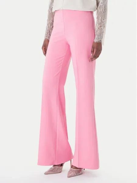 Rinascimento Spodnie palazzo Wide Leg różowy