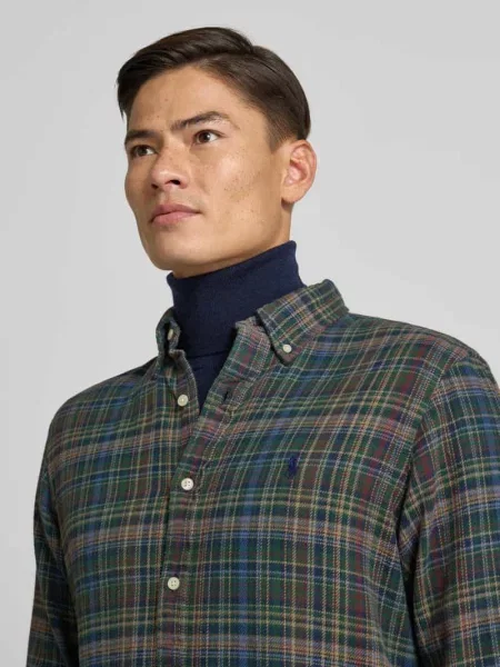 Koszula casualowa z listwą guzikową Polo Ralph Lauren zielona