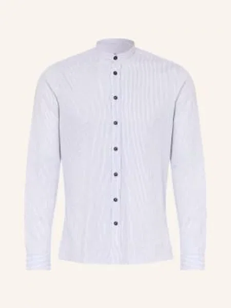 Hammerschmid Koszula W Stylu Ludowym O Kroju Slim Fit Z Kołnierzem Stójką weiss biała