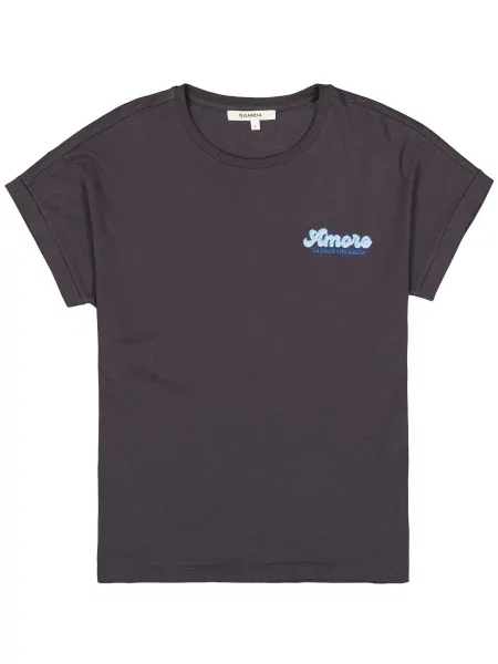 GARCIA Tricou albastru negru