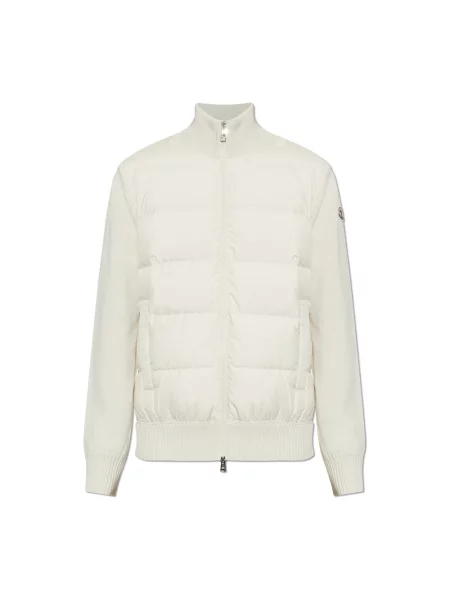 Kardigan Moncler wełniany beżowy