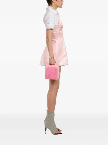 Odgovarati mini haljina Natasha Zinko ružičasta