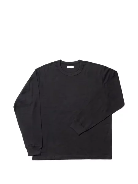 Lung tricou Calmlence cu decolteu rotund negru