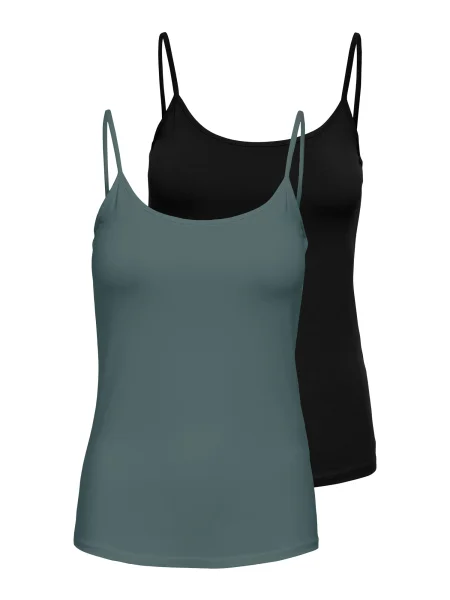 ONLY Top ONLLOVE verde pin negru