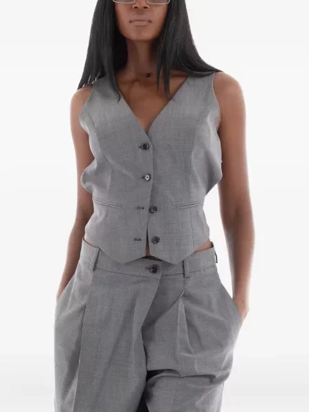 Vestă din puf Boss gri