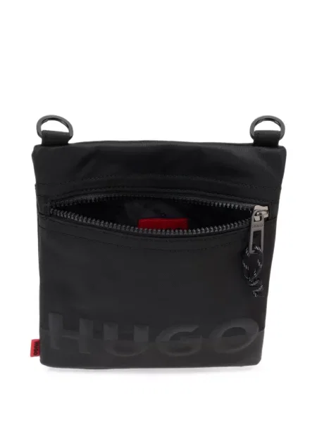 Crossbody torba Hugo s printom crna