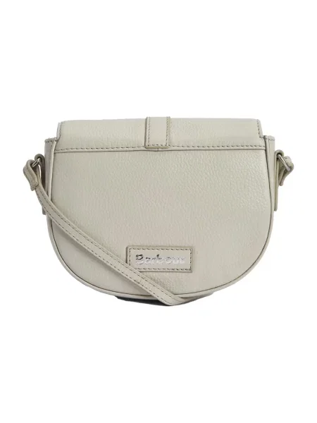 Torebka crossbody Barbour skórzana beżowa