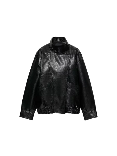 Pull&Bear Geacă de primăvară-toamnă negru