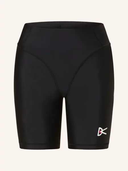 District Vision Legginsy Do Biegania schwarz czarne