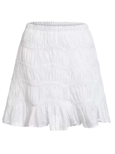 Fusta mini Merlette cu volane alb