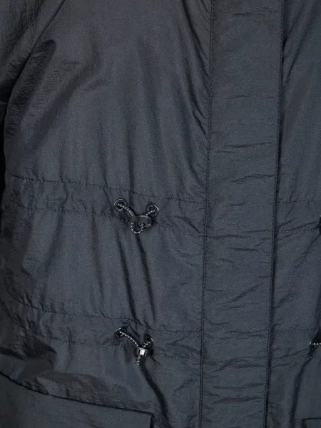 Palton Moncler cu glugă negru