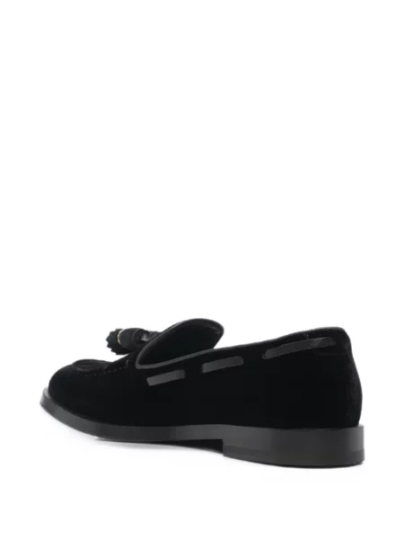 Loaferice Fratelli Rossetti od samta crna