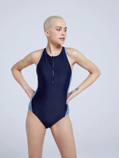 Animal Margot strój kąpielowy z materiałów pochodzących z recyklingu Navy