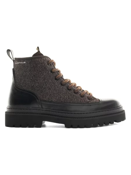 Buty trekkingowe Ambitious skórzane trekkingowe brązowe