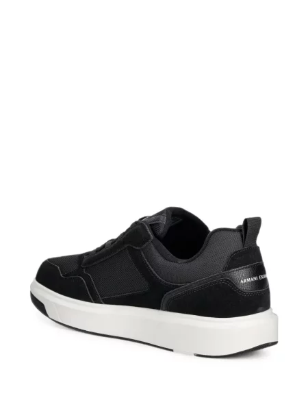 Sneakerși Armani Exchange cu autograf negru