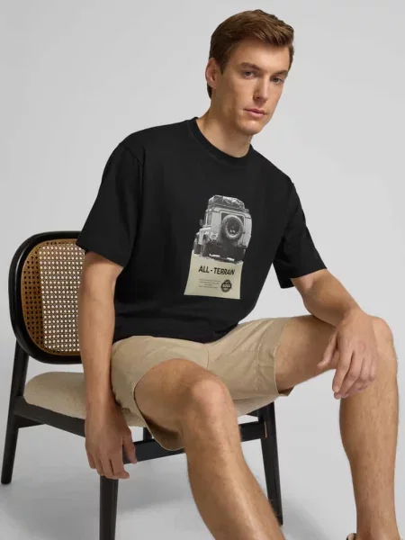 BOSS T-Shirt Te_Wagon czarny