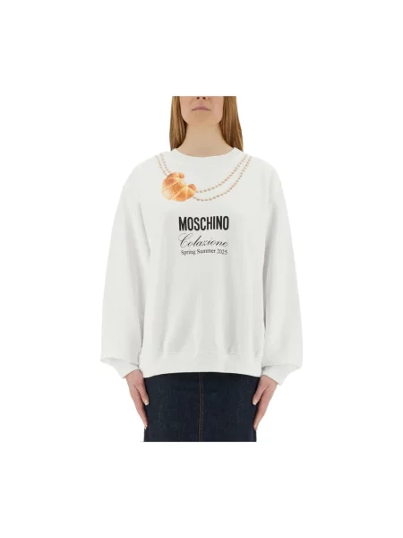 Bluza sportowa Moschino biała