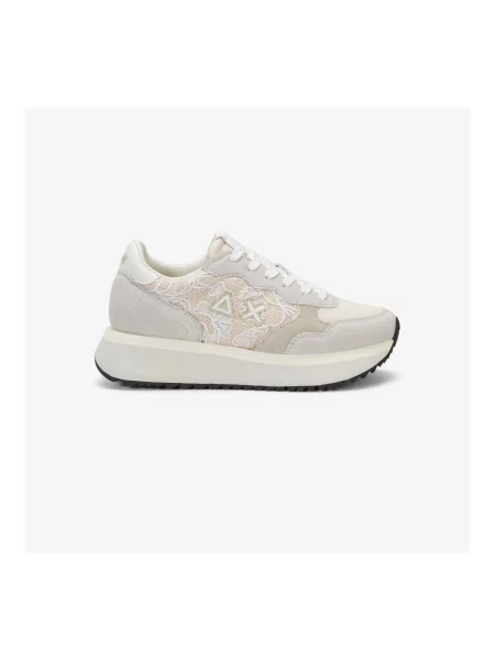 Pantofi Sun68 alb