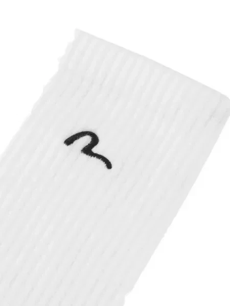 Șosete Evisu cu broderie alb