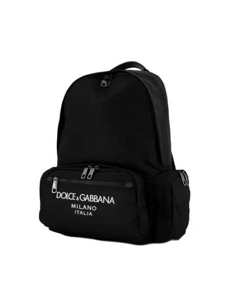 Plecak Dolce And Gabbana z logo czarny