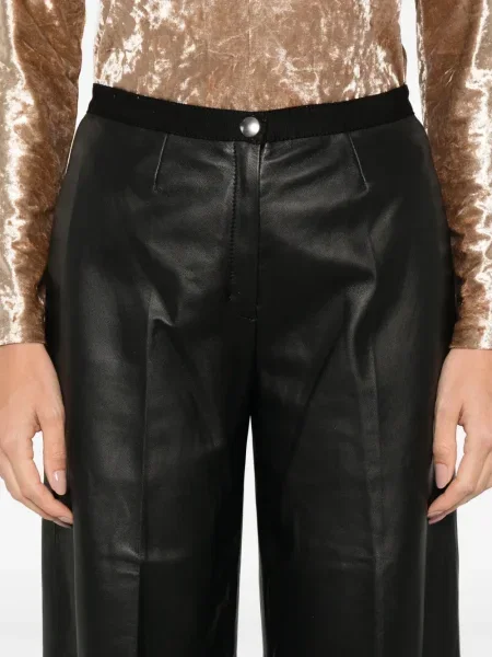 Pantaloni Forte_forte din piele negru