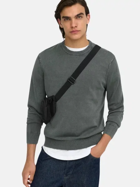 Only & Sons Pulover ONSGarson închis verde