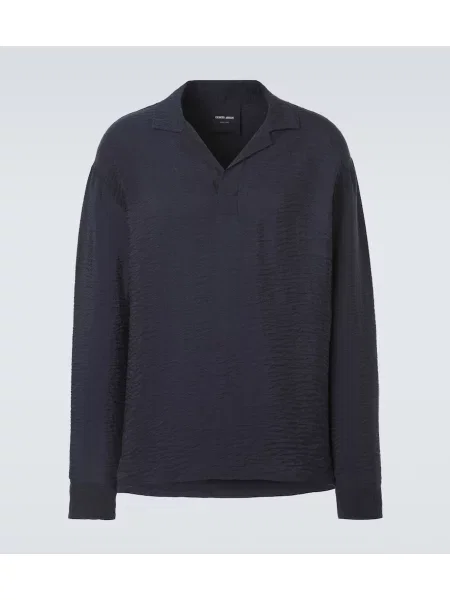 Tricou polo Giorgio Armani albastru