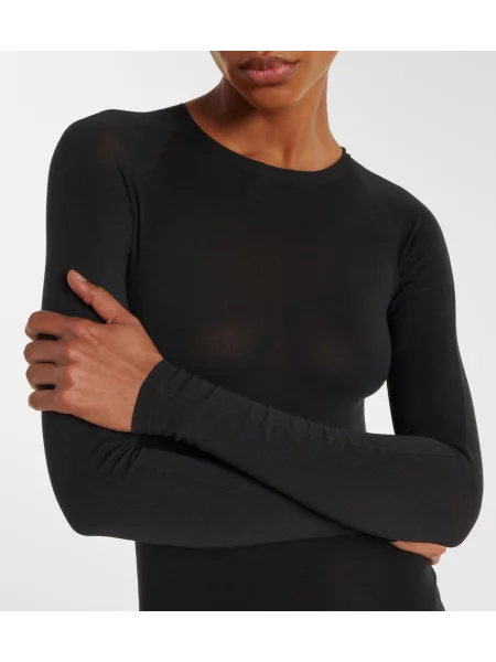 Body Alaïa tricotate negru