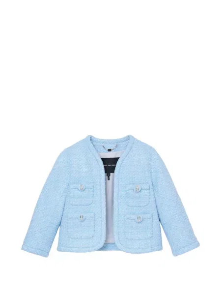 Geacă Marc Jacobs din tweed albastru