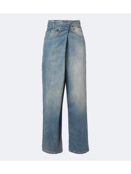 Blugi cu picior larg Maison Margiela albastru