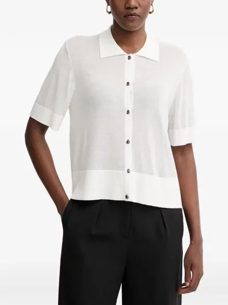 Krátký kardigan Armani Exchange bílý