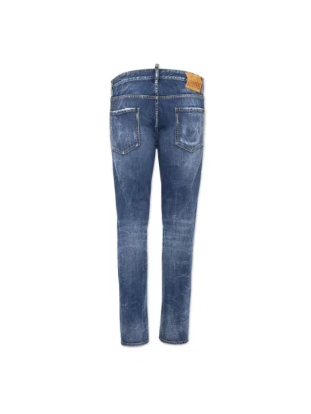 Skinny jeansy Dsquared2 niebieskie