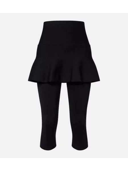 Decupat leggings Alaïa negru