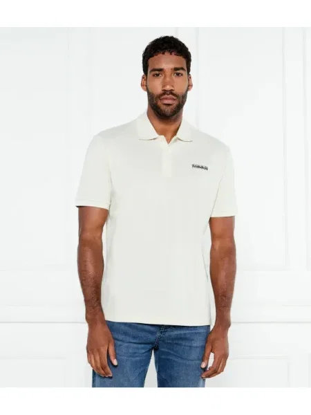 Napapijri Polo E-SMALL BOX SS | Relaxed fit bej