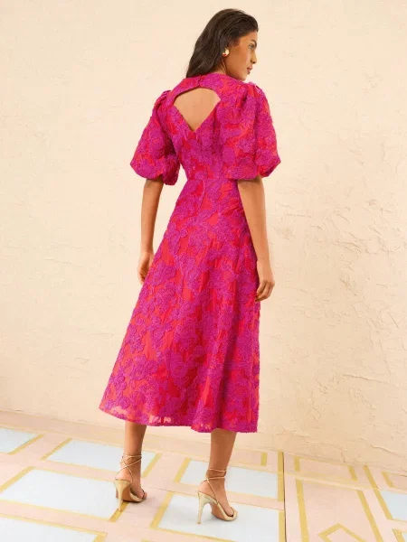 Love & roses Rochie roz roșu