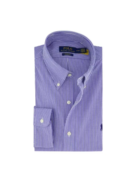 Koszula Polo Ralph Lauren popelinowa niebieska