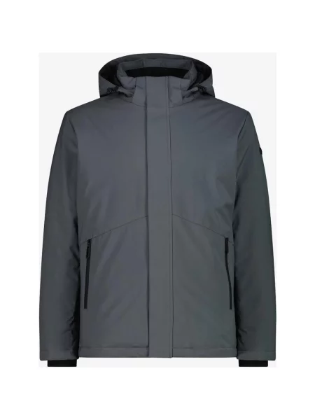 Kurtka z kapturem CMP Snaps Hood Softshell cementowy 48 szary