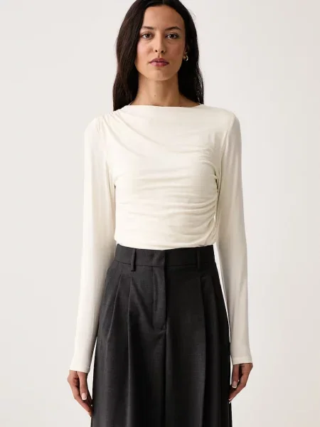 Tricou cu mânecă lungă Dkny bej