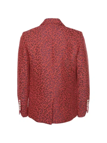 Sacou Zadig&voltaire cu model leopard din jacard roșu