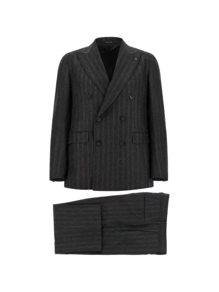 Costum Tagliatore cu două rânduri de nasturi gri