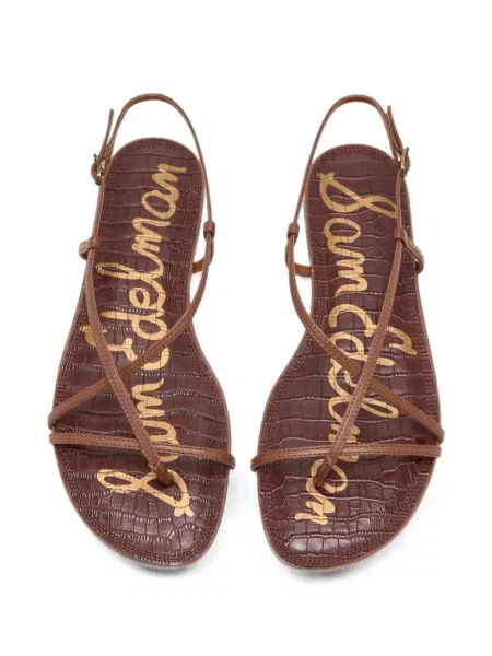 Sandale Sam Edelman din piele cu bretele maro