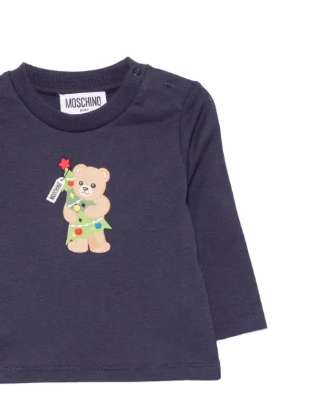 Koszulka dziecięca Moschino niebieska