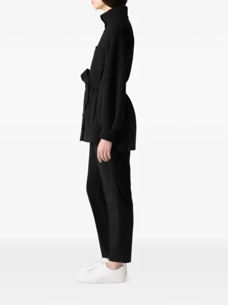 Cu centură palton Mackage de lână negru