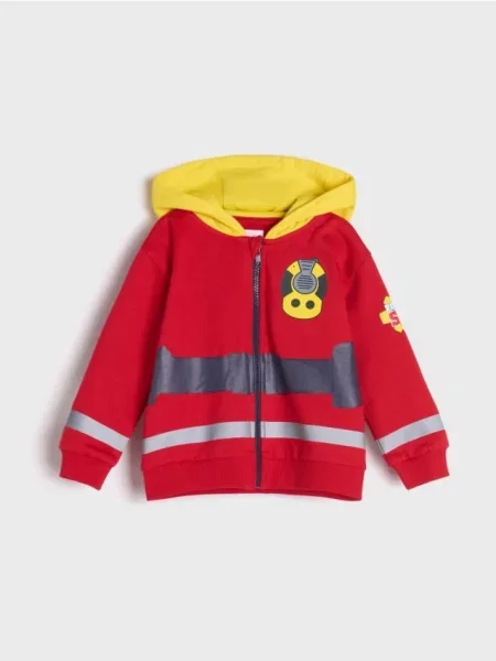 Sinsay Mikina Fireman Sam červená