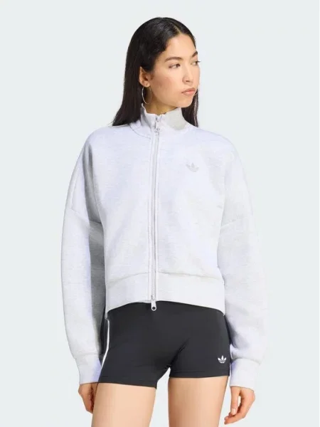 Adidas Hanorac Spacer deschis Oversize gri