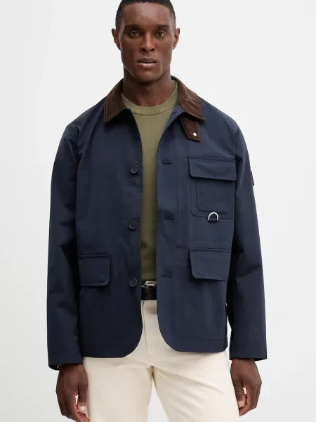 Bunda Tommy Hilfiger tmavomodrá přechodná