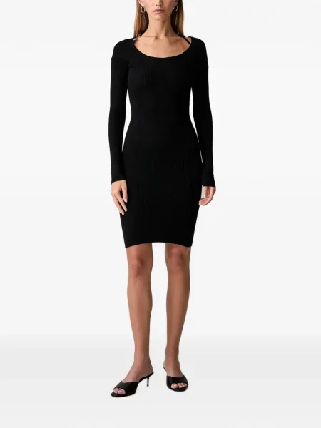 Rochie mini Guess cu autograf negru